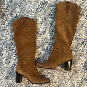 Stuart Weitzman Brown Suede Knee-High Boots